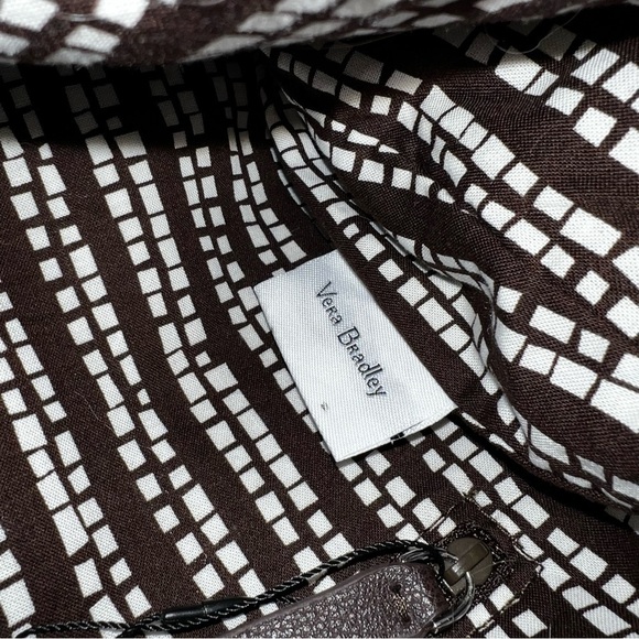 VERA BRADLEY Rainforest Hadley Bag Crossbody Satchel Green Blue Geometric 2017 - Picture 13 of 14